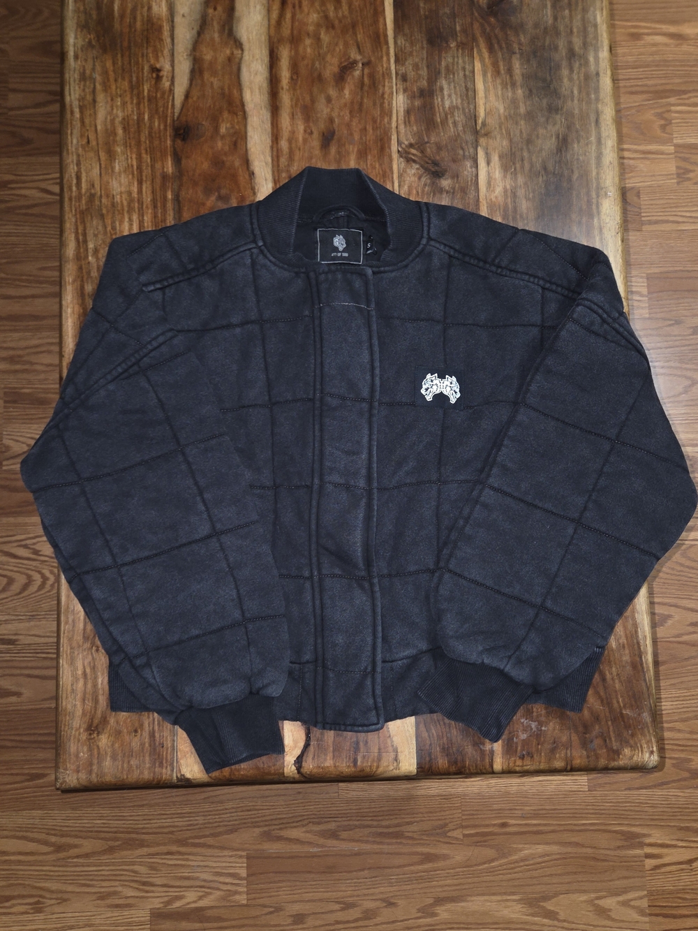 Darc Sport Unisex Dual Patch Cropped Quilted Foley Bomber. Size Small. #477/500